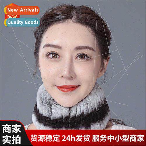 Fur rabb hair scarf female winter Korean  fashion lazy Set o