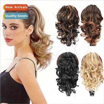 Europe Fake Ponytail Long Big Wave Pear Blossom Hot Chemical