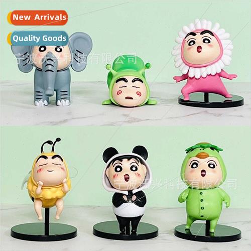 Solid pvc animal crayon ltle new 6 anime doll model doll car