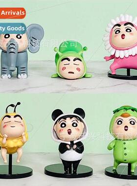 Solid pvc animal crayon ltle new 6 anime doll model doll car