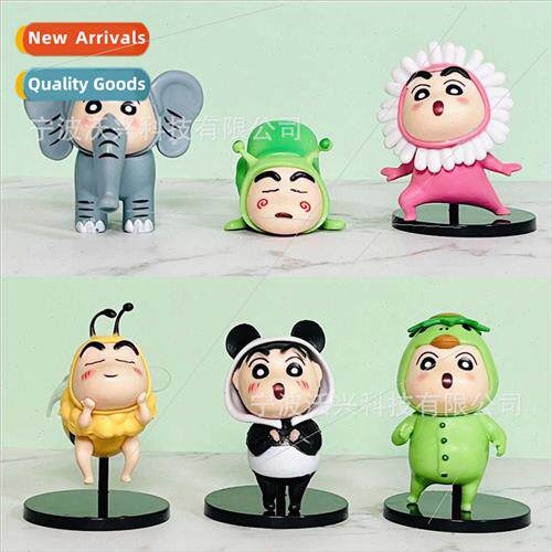 Solid pvc animal crayon ltle new 6 anime doll model doll car