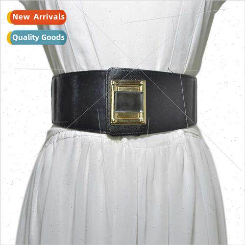 Autumn winter new ladies extra wide imation leather elastic