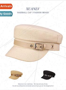 Autumn Korea new women nd belt buckle duck tongue flat top b