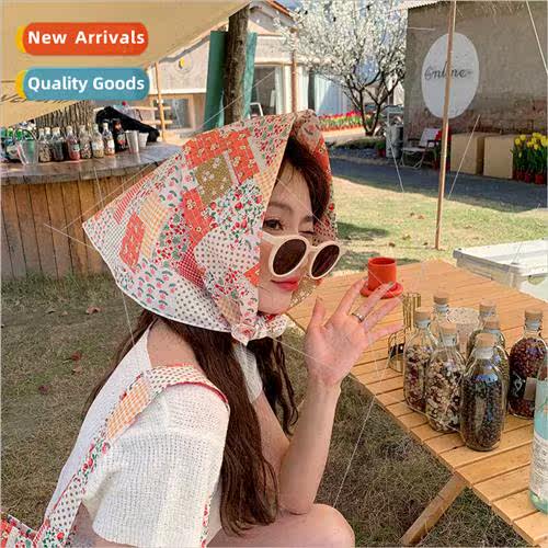 New Korean  Japanese sweet flowers splicing  fresh lerature