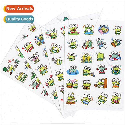 Big-eyed frog cute cartoon stickers handbook stickers cell p