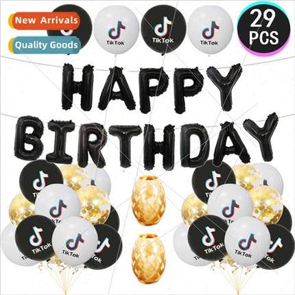 tik tok birthday theme party decoration balloon set balloon