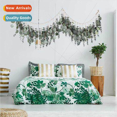 mulation flowers Eucalyptus round leaves apple leaves rattan