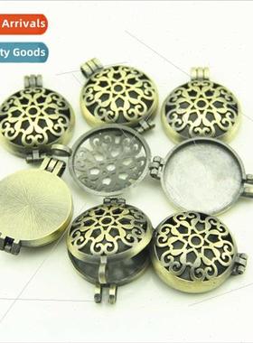 DIY openable zinc alloy pendant photo box pendant can open c