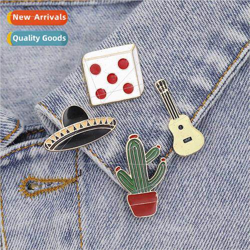 Europe Uned States fashion brooch badge cartoon potted plant