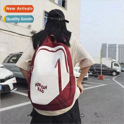 Colorblocking middle school students schoolbag female backpa