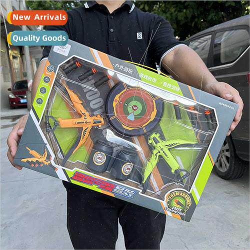 Boys indoor outdoor sponge foam soft bullet shooting bow cro