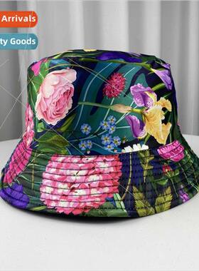 Spring summer  fisherman hat printed flower pot hat sun hat