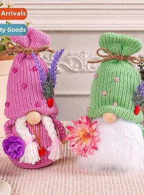 Mother plot kn hat doll tabletop ornament faceless old man g