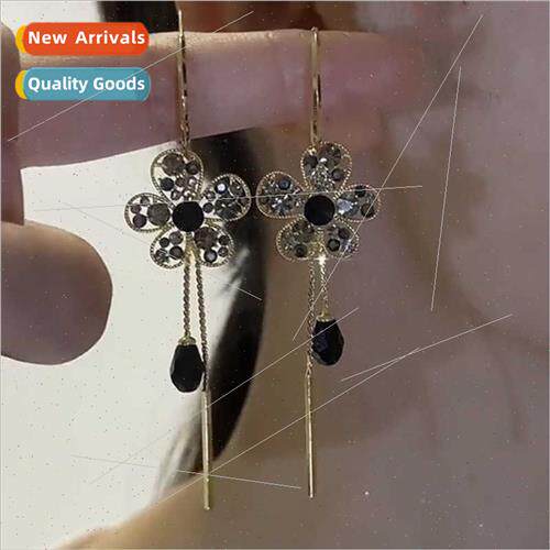 925 silver pin 2022 new tide Korea flowers tassel C ring cry