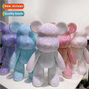 Vinyl doll handmade diy sticking diamond bear ornaments crea