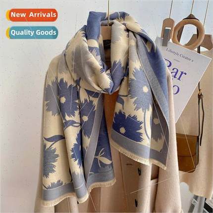 New lerary thickened imation cashmere winter scarf men women