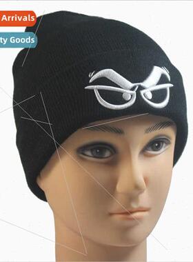 popular men women in fall winter warm wool cap glasses embro