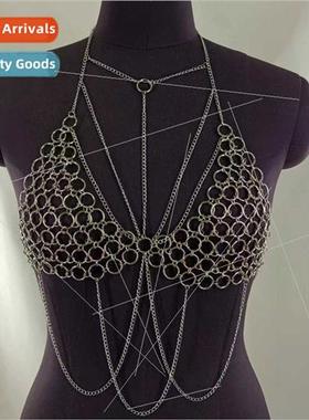 FB3396 Europevest small circle connected metal chain tassel