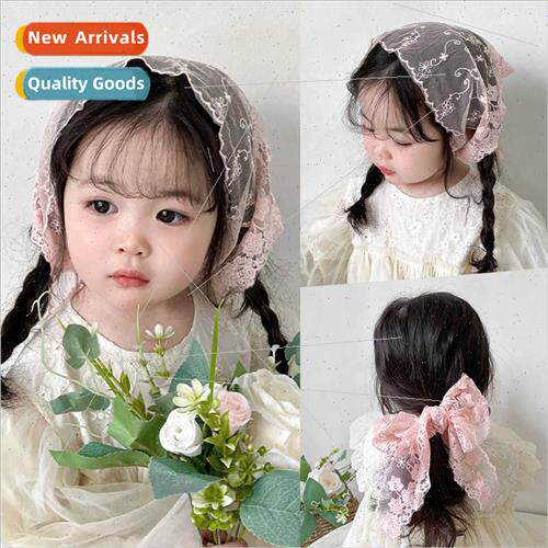 French rustic head scarf lace lace triangle scarf sweet love