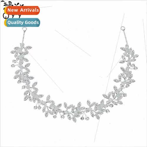 Europe jelly color soft chain hair bands alloy rhinestone le
