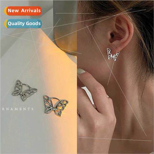 New goddess model simple hollow butterfly earrings earrings
