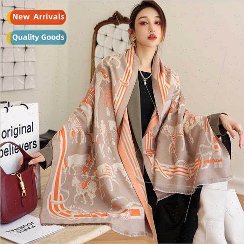 Europe Uned States in fall winter new retro carriage warm sc