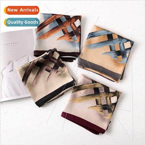 2020 spring summer new warm sunscreen silk scarf women in Eu