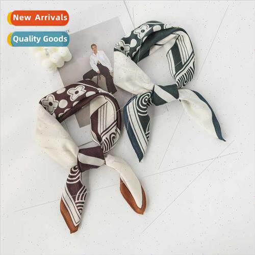 Fresh sweet simulation silk scarf Korean  Korean small squar