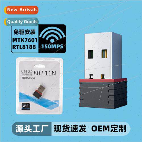 USB Wireless WiFi wh Driver Disk Black Adapter Mini Compact