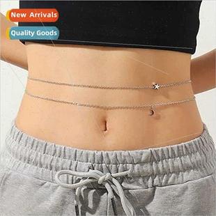 Hop Double Set mple Chain Body Hip Sexy Shoot Fashion Europe