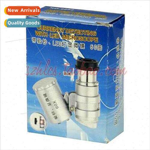 9882 60x Magnifier Pocket ze Adjustable Focus wh Money Detec