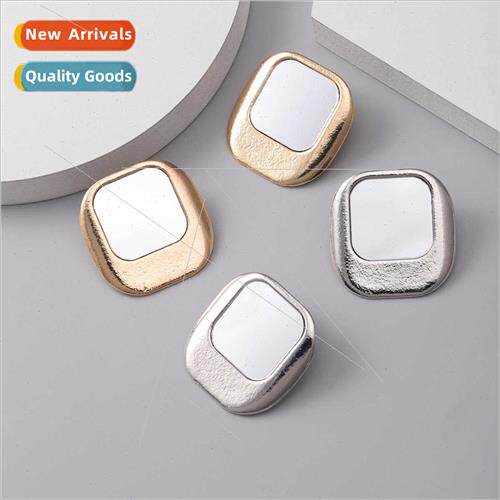 Autumn winter new cold wind fashion square earrings delicate