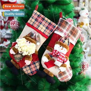 stockings Christmas years decor Faux new burlap