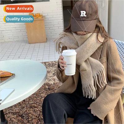 Autumn winter macaron color system solid color wool clip flo