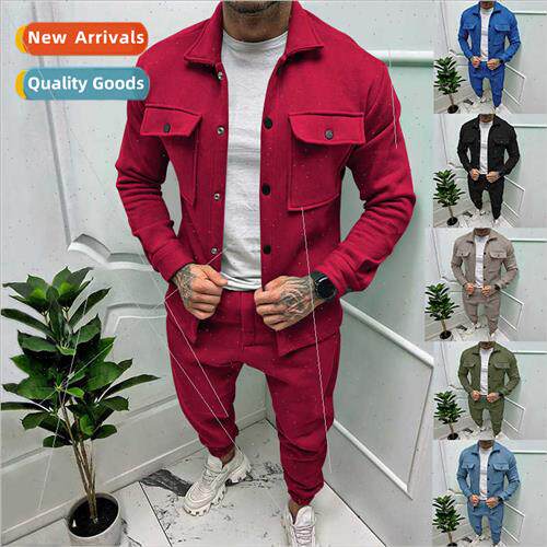 Autumn winter fashion jacket men su suede single-breasted so