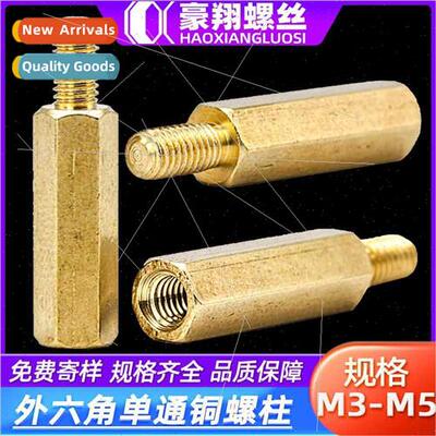 Hexagonal single pass copper stud isolation column motherboa