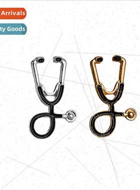 Brooch 2022 New Vintage Stethoscope Brooch Alloy Electroplat