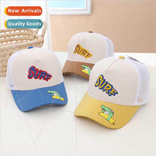 Children baseball cap boys girls spring summer thin duck ton