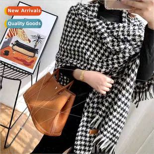 scarf female fall mple hundred check winter plaid thousbirds