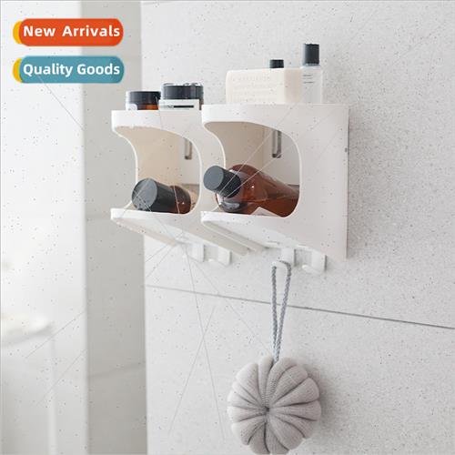 Bathroom no-punch -marking shelf bathroom plastic wall mount