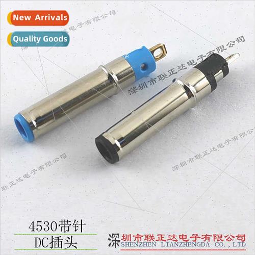 DC plug DC4530 plug wh pins 4.5*3.0 DC male blue DC header D