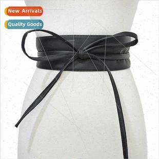 fashion versatile surface women soft belt tie Europe bow