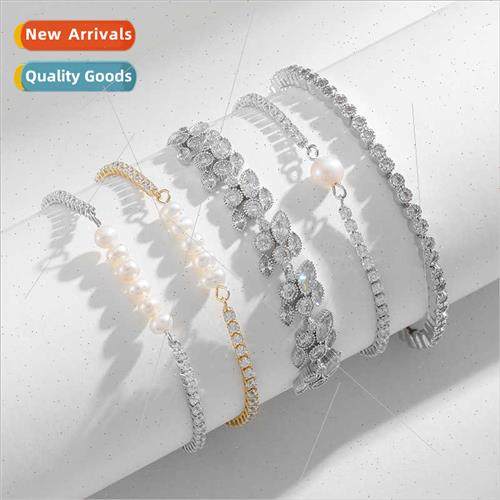 Copper plated zirconium bracelet women Europe high-end gift