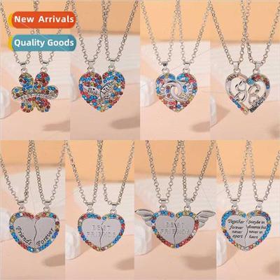 good friends girlfriends necklace female BFF splicing letter