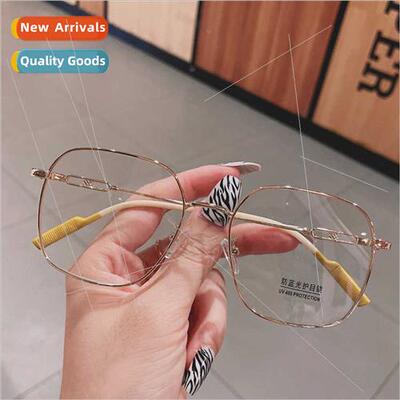 new metal frame optical glasses retro fashion anti-blue ligh