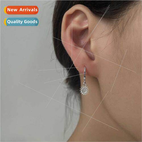 Sunflower earrings creative new nd fashion diamond sun flowe
