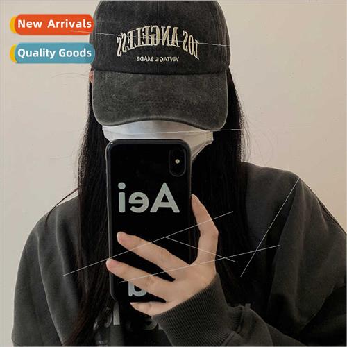 Washed do old cowboy baseball cap female autumn winter Ameri