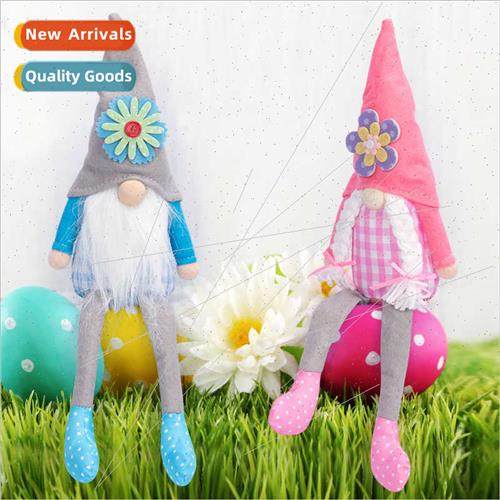 2023 New Easter Decoration Fabric Rudolph Long Legs Doll Win