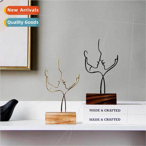 Romantic mple Abstract Figures Ornament Metal Iron Art Decor
