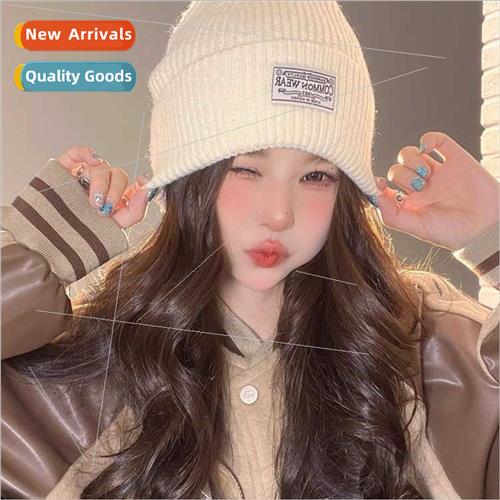Woolen cap children fall winter wh whe knted show face small